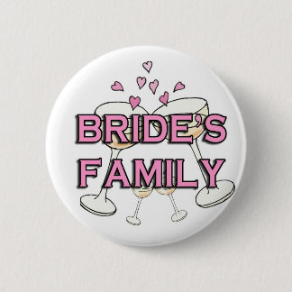 Bride's Family Wedding ID Buttons