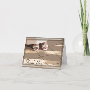 Bride's Feet Bridesmaid Thank You Card