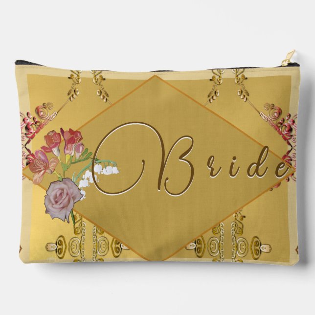 Bride's Floral Print Cut Sew Bag (Back)
