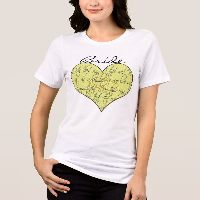 Bride's Heart Tri-Blend Shirt (Front)