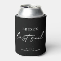 Brides Last Sail | Nautical Bachelorette Black