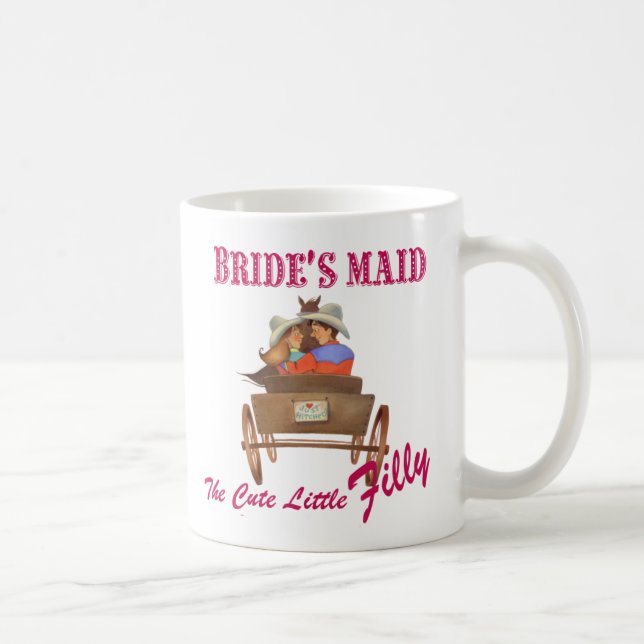 Bride's Maid Gift, Wedding party gift, Coffee Mug (Right)