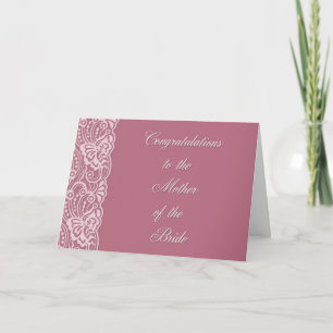 Bride's Mother Lace Card