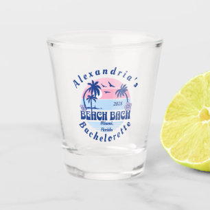 Bride's Name Bachelorette Beach Party Shot Glass