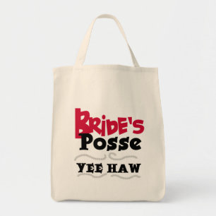 Bride's Posse Bachelorette Party Tshirts Tote Bag