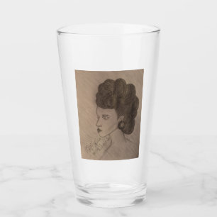 "Bride's Reflection" Glass Cup
