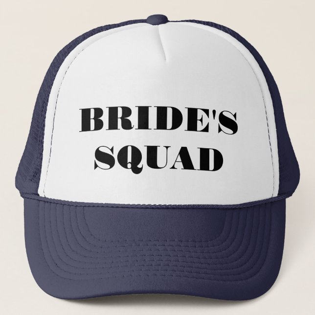 Bride's Squad Bachelorette Party Hatt Trucker Hat (Front)