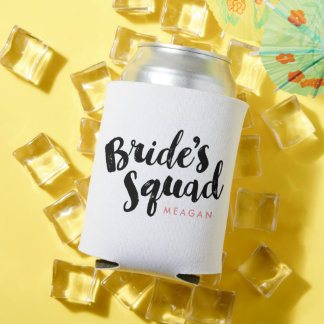 Bride's Squad Personalised Bridesmaid Gifts Can Cooler