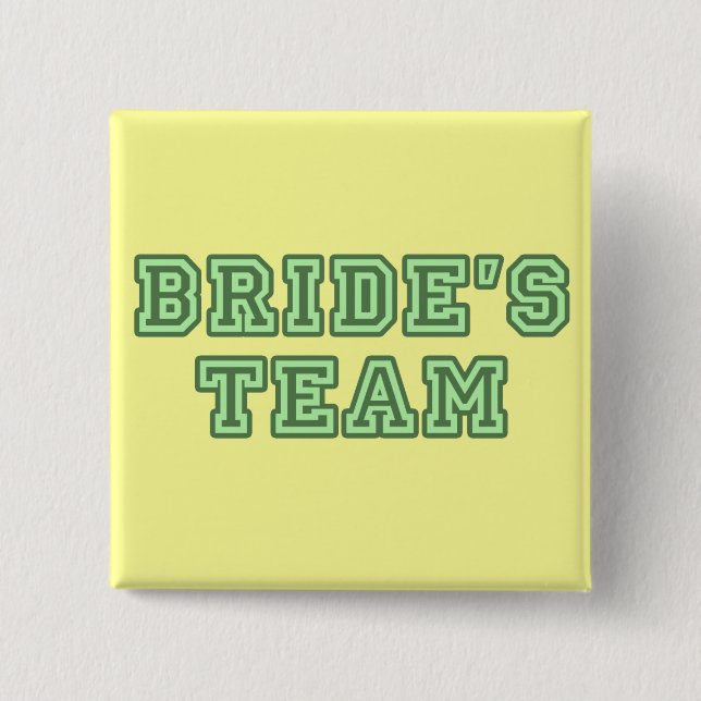 Bride's Team Lapel Button (Front)