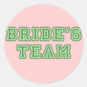 Bride's Team Sticker