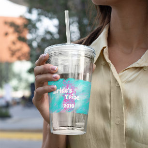 Bride's Tribe Bridesmaids Gift with Names Acrylic Tumbler