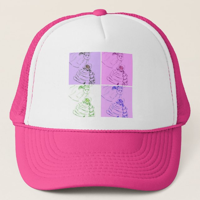 Bride's Wedding Day Trucker Hat (Front)