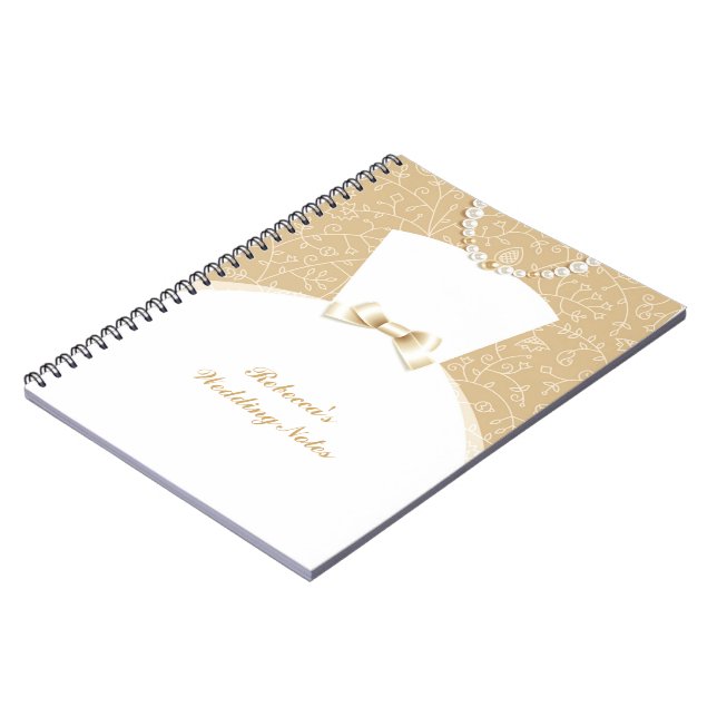 Bride's Wedding Journal Notebook (Left Side)