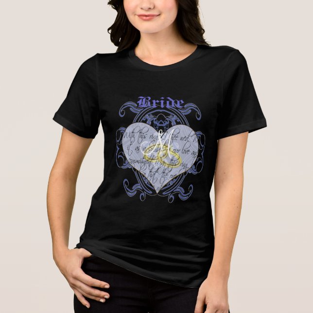 Bride's Wedding Vow Tri-Blend Shirt (Front)