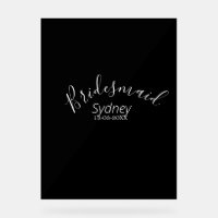 Bridesmaid bachelorette party add name modern