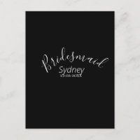 Bridesmaid bachelorette party add name modern 