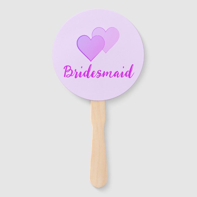 Bridesmaid Bachelorette Party. Woman Line Art Hand Fan (Front)