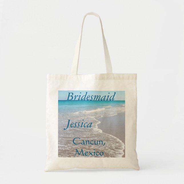 Bridesmaid Beach Bag Bridal Party Collection (Front)