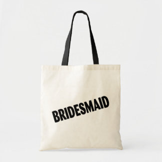 Bridesmaid (Bold Black) Tote Bag