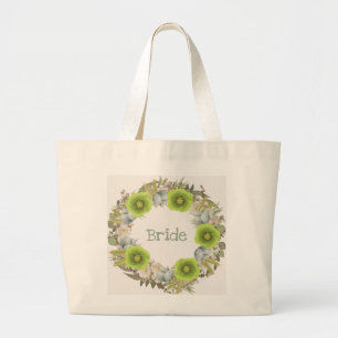 Bridesmaid Bride Mother Groom Flower Girl Large Tote Bag
