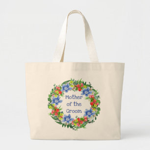 Bridesmaid Bride Mother Groom Flower Girl Large Tote Bag