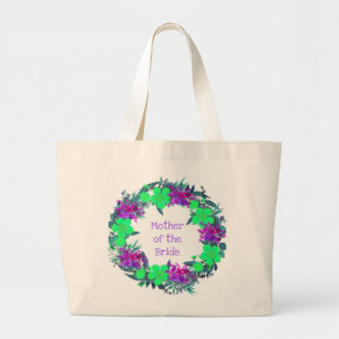 Bridesmaid Bride Mother Groom Flower Girl Large Tote Bag