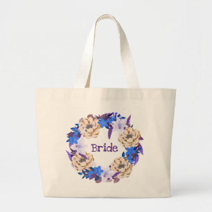 Bridesmaid Bride Mother Groom Flower Girl Large Tote Bag