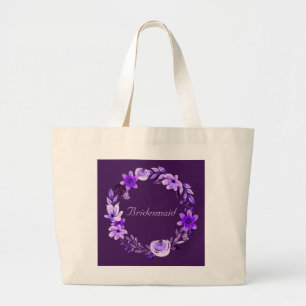 Bridesmaid Bride Mother of the Bride Groom Large Tote Bag