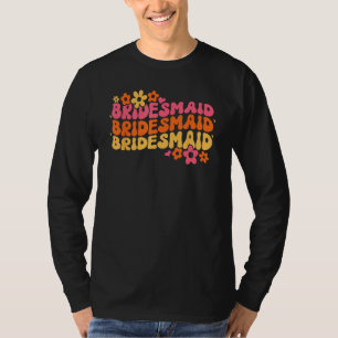Bridesmaid Bride Squad Bridal Shower Groovy Bachel T-Shirt