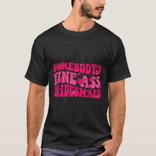 Bridesmaid Bride Squad Bridal Shower Groovy Bachel T-Shirt