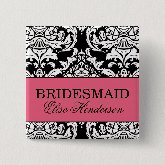 Bridesmaid Button (Front)