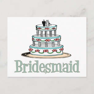 Bridesmaid (Cake) Postcard