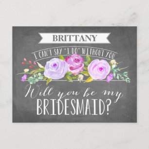 Bridesmaid Card   Bridesmaid
