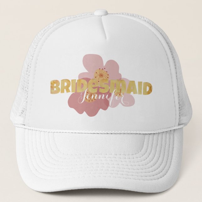 Bridesmaid Crew Trucker Hat (Front)