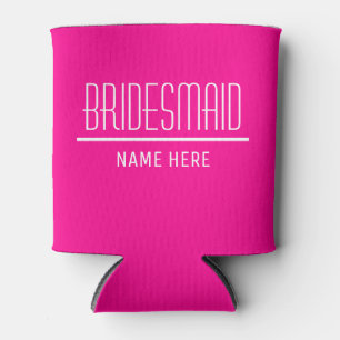 Bridesmaid Custom Name and Date Can Cooler