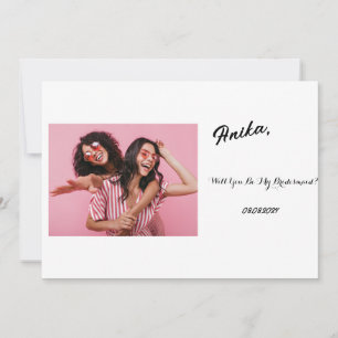 BRIDESMAID CUSTOM PROPOSAL CARD TEMPLATE