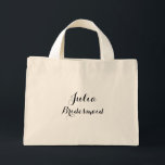 Bridesmaid custom tote bag<br><div class="desc">custom name tote bag</div>