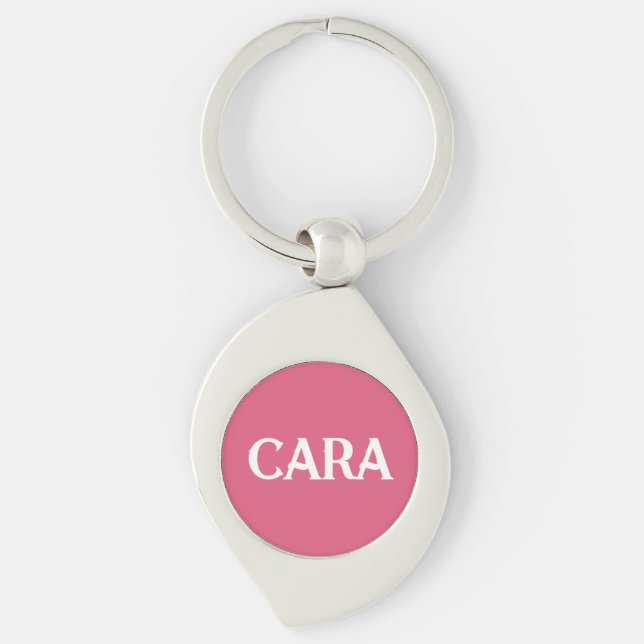 BRIDESMAID CUSTOMIZED NAME & TEXT SIMPLE STYLISH KEY RING (Front)