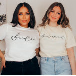 Bridesmaid Cute Script Bachelorette/Bridal Party T-Shirt<br><div class="desc">We are always adding new designs daily!</div>