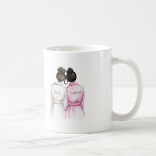 Bridesmaid? Dk Br Bun Bride Black Bun Maid Coffee Mug