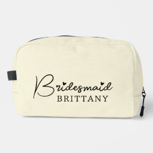Bridesmaid Dopp kit, Custom bridal shower bag