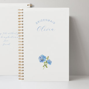 Bridesmaid Dusty Blue Floral Wedding Planner