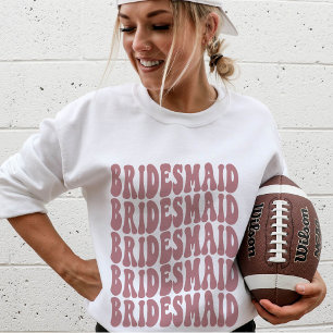 Bridesmaid Dusty Pink Custom Matching Bridal Party Sweatshirt
