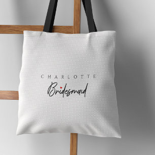 Bridesmaid Elegance: Personalised Bridal Party Tote Bag