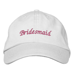 Bridesmaid embroidered hat