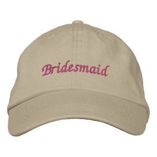 Bridesmaid embroidered hat