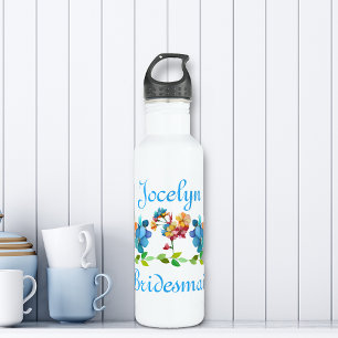 Bridesmaid Floral Border 710 Ml Water Bottle