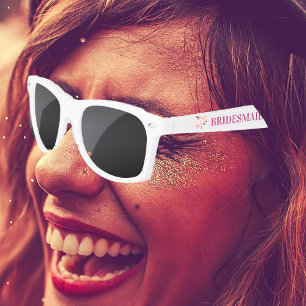 Bridesmaid Floral Fun Favour Plastic Sunglasses