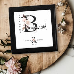 Bridesmaid Floral Letter Boho Wedding Keepsake Gift Box<br><div class="desc">Keepsake gift box to personalise for your bridesmaid. Bridesmaid is lettered with neutral boho floral letters and handwritten script. You can also add the name of the bride and groom and their wedding date, which frames a co-ordinating floral ampersand. Lovely wedding party keepsake gift and perfect for a fall wedding,...</div>