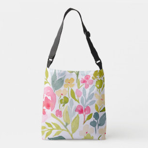 Bridesmaid Floral Monogram Crossbody Bag